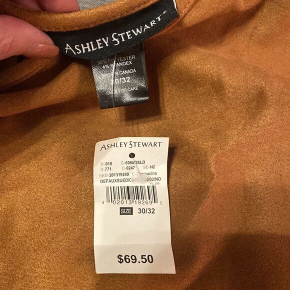 Faux Suede Bodycon Dress Ashley Stewart 30/32 Plus size - Picture 6 of 8